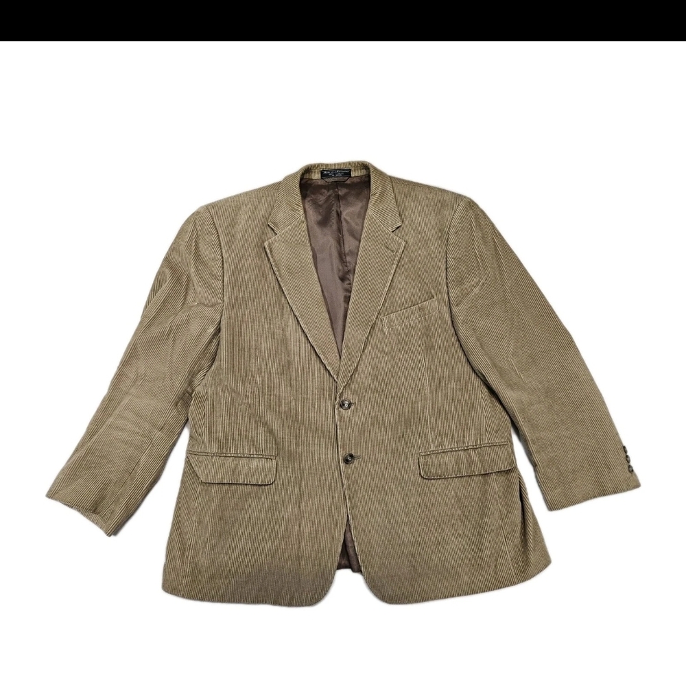 Vintage Gottschalks Mens 46 R Tan Corduroy Blazer Jacket